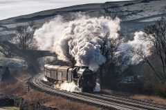 BLACK FIVE 4-6-0 NO.44932 at HELWITH BRIDGE