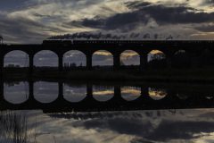 No.46233 “Duchess of Sutherland”  crosses the Weaver Navigation