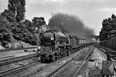 34047 Callington approaching Surbiton, 1966