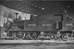 ex-HR no.55051 in Inverness Shed, 1952