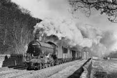 ex-LNER class B1 no.61354 leaving Dundee