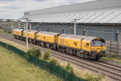 DR79401 - 4 Network Rail Loram C44 rail grinding train